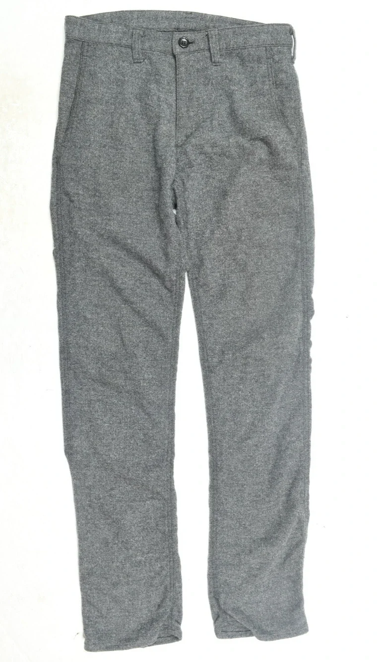 Issey Miyake Trousers Pants Mens Size 2 Gray Wool Blend Straight Leg Slim Japan